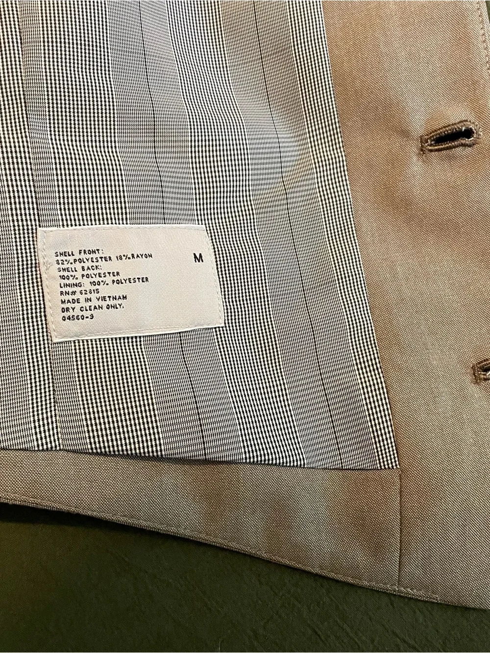 jf j.ferrar Men's Light Beige Dress Vest - Five-Button Waistcoat
